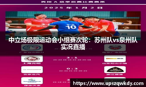 中立场极限运动会小组赛次轮：苏州队vs泉州队实况直播